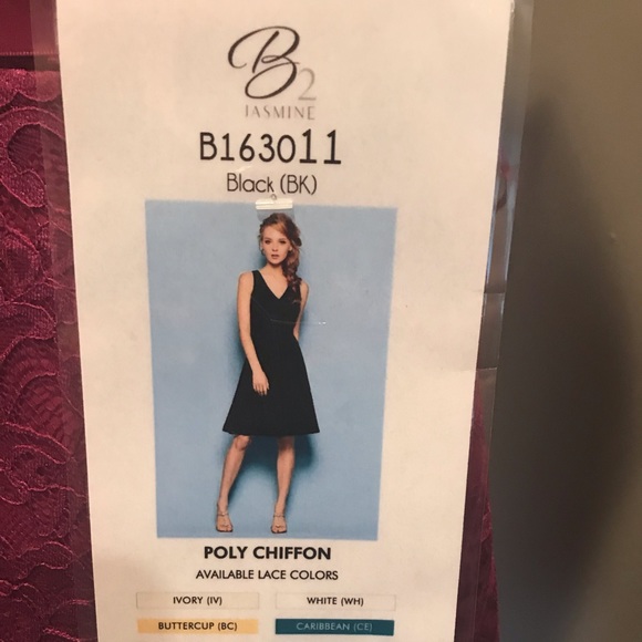 3 for $75! NWT Berry Color Dress with Sheer Back - Picture 3 of 3